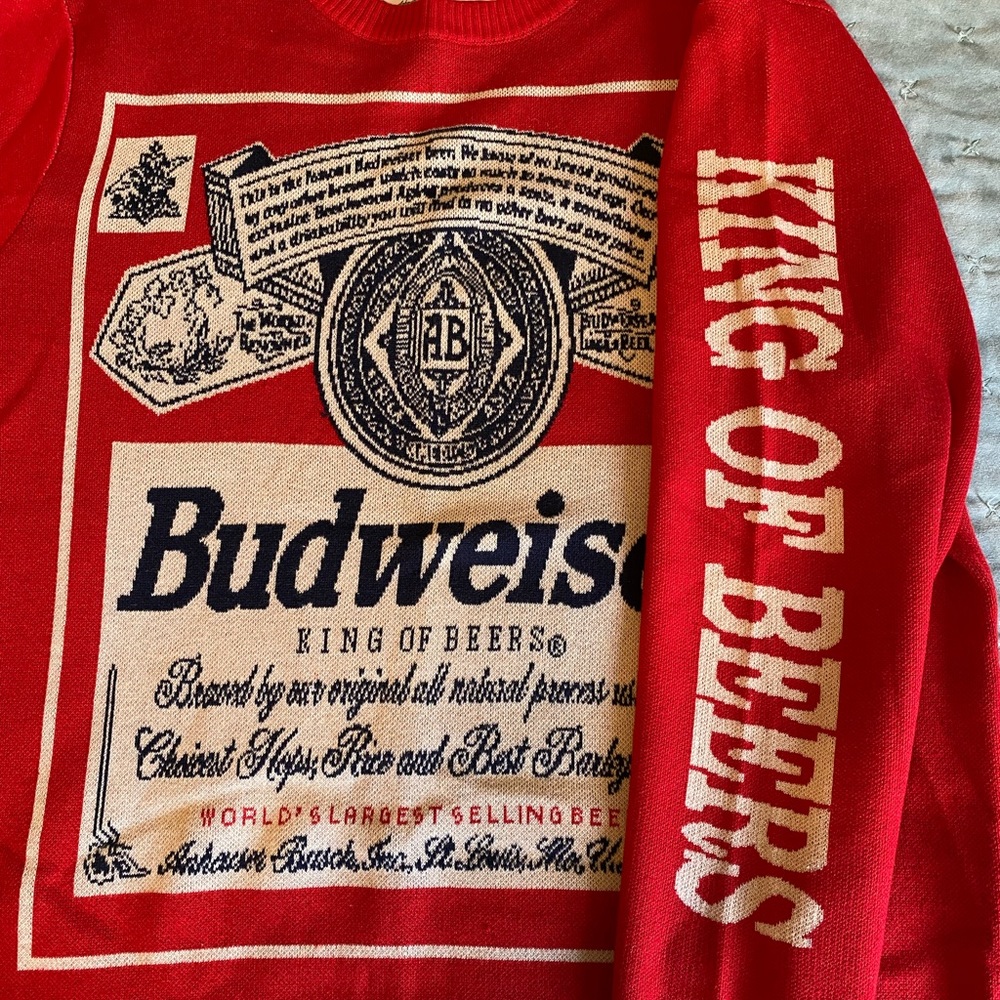 Budweiser Label Sweater